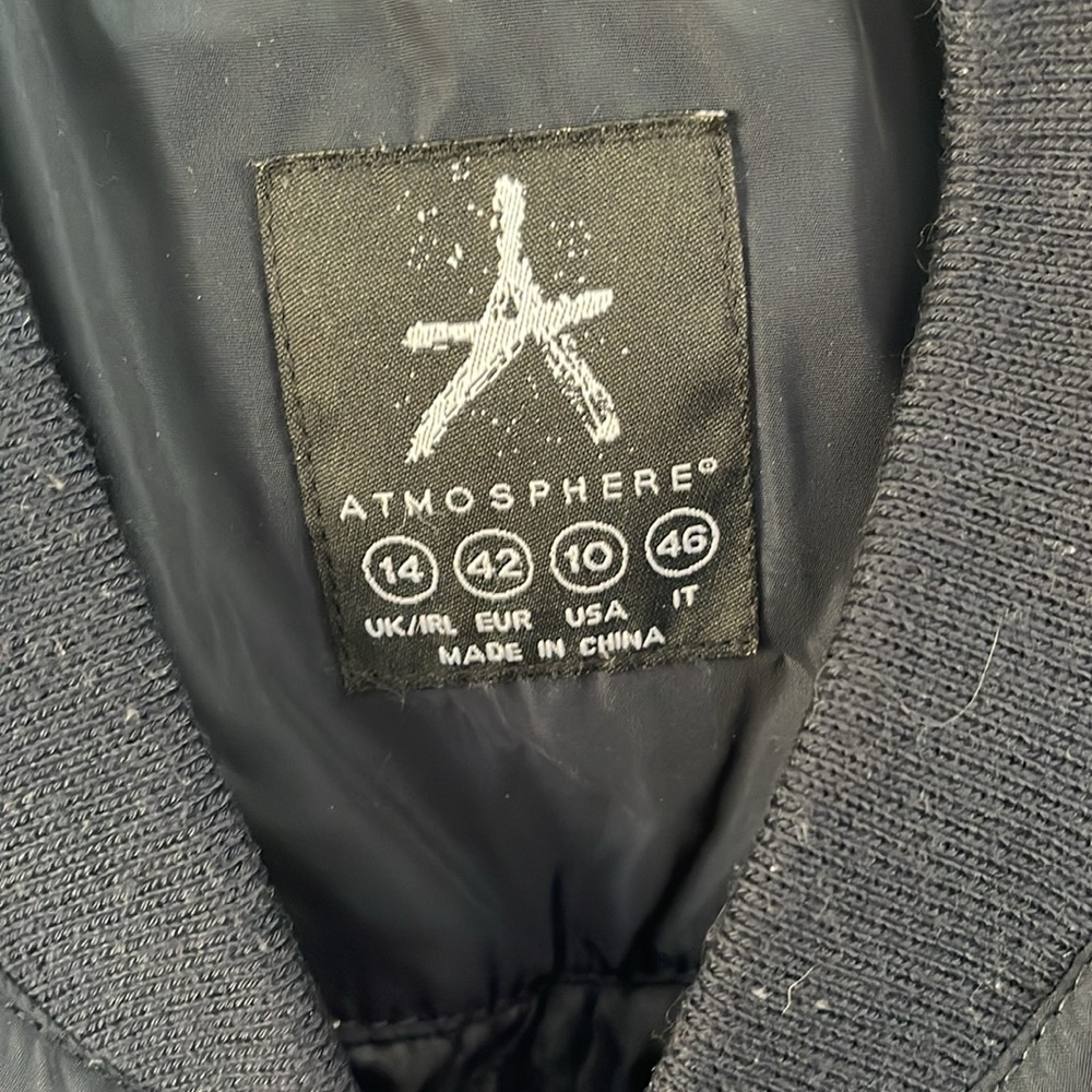 Atmosphere jacket very good condition. Navy blue size 10. - Picture 3 of 4